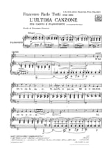L'ultima Canzone - Francesco Paolo Tosti - Partition - Mélodies